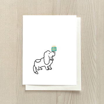 Vivid Print Fred Waiting With Gift