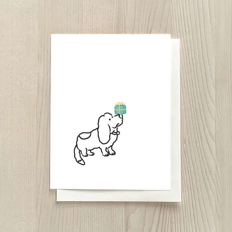 Vivid Print Fred Waiting With Gift