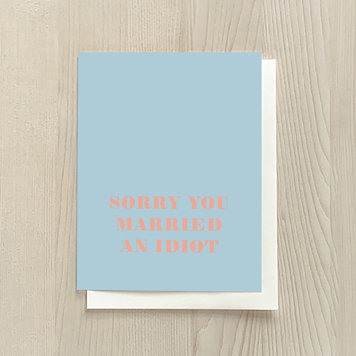 Vivid Print You Married an Idiot