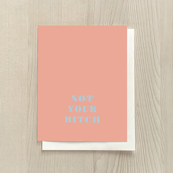 Vivid Print Not Your Bitch Vivid Print Not Your Bitch