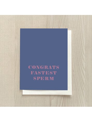Vivid Print Congrats Fastest Sperm