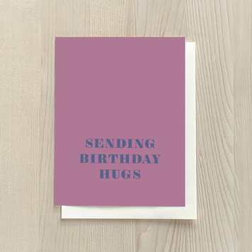 Vivid Print Sending Birthday Hugs