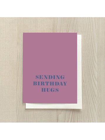 Vivid Print Sending Birthday Hugs