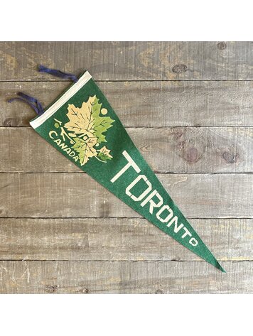 Vivid Vintage Vintage Toronto Pennant Green