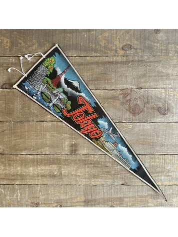 Vivid Vintage Vintage Tokyo Pennant Black