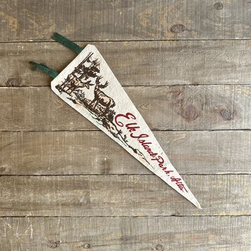 Vivid Vintage Vintage Elk Island Park Pennant White Vivid Vintage Vintage Elk Island Park Pennant White