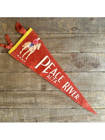 Vivid Vintage Vintage Peace River Pennant Red