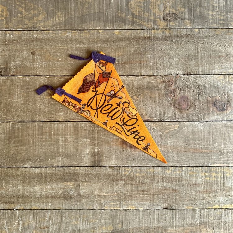 Vivid Vintage Vintage Dew Line Pennant Yellow