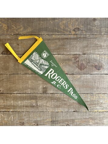 Vivid Vintage Vintage Rogers Pass Pennant Green