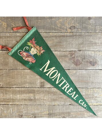 Vivid Vintage Vintage Montreal Pennant Green