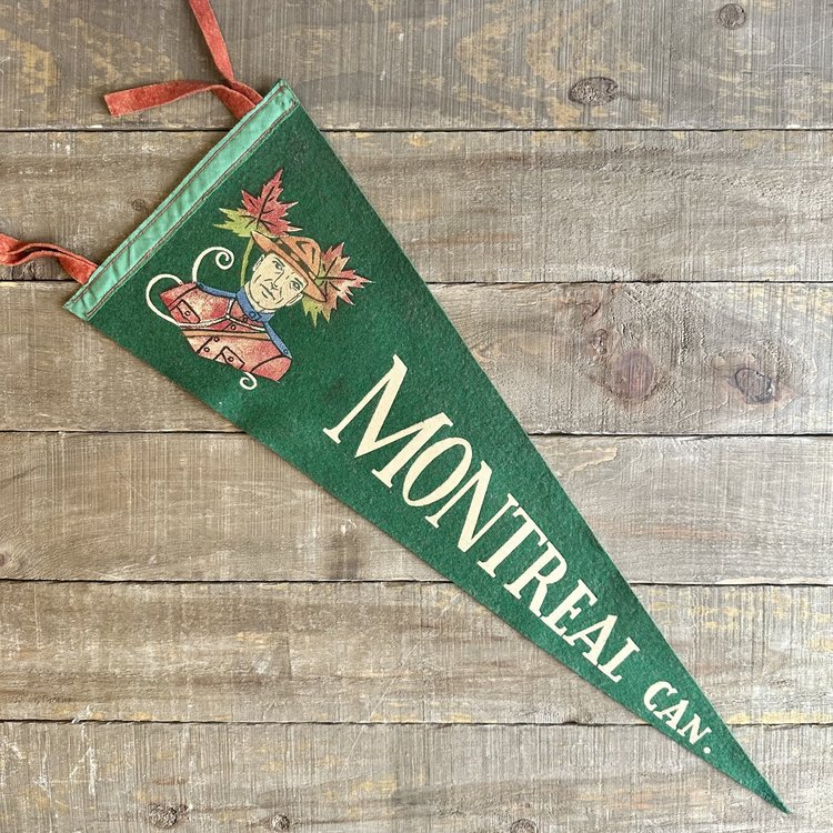 Vivid Vintage Vintage Montreal Pennant Green