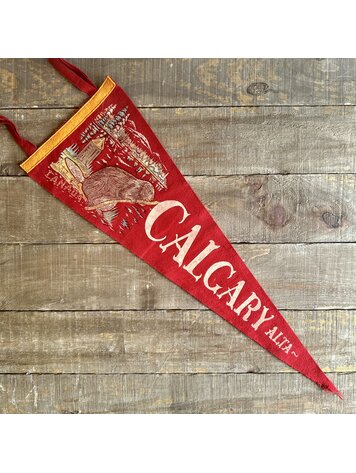 Vivid Vintage Vintage Calgary Pennant Red