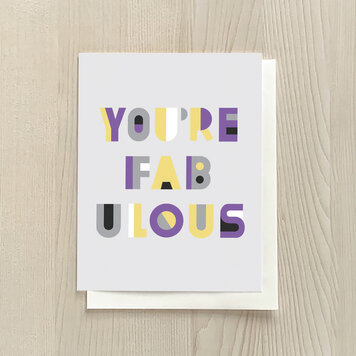 Vivid Print Non-Binary Fabulous