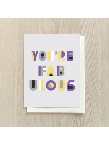 Vivid Print Non-Binary Fabulous