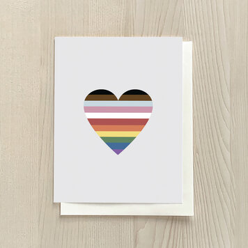 Vivid Print Rainbow Heart