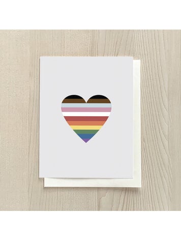 Vivid Print Rainbow Heart