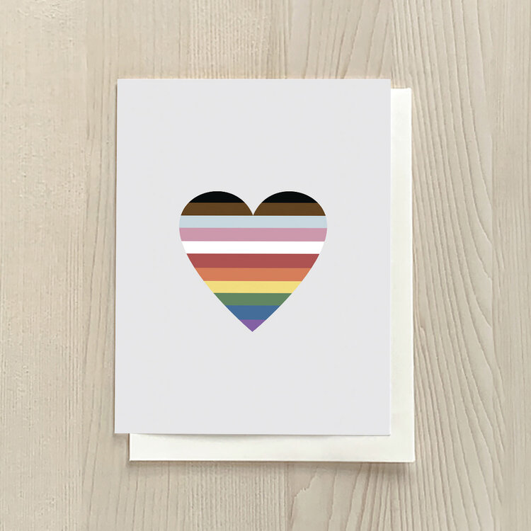 Vivid Print Rainbow Heart