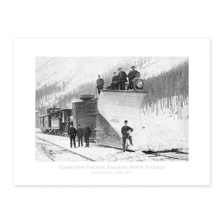 Vivid Archives Canadian Pacific Railway Snow Plough, 1899 24x32