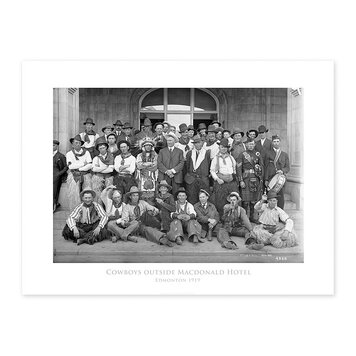 Vivid Archives Cowboys Outside Macdonald Hotel 24x32
