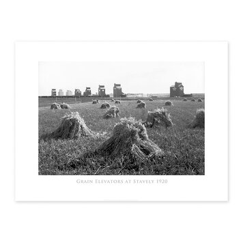 Vivid Archives Grain Elevators at Stavely 1920 24x32