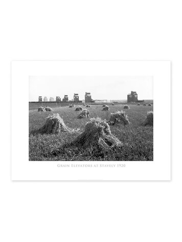 Vivid Archives Grain Elevators at Stavely 1920 24x32