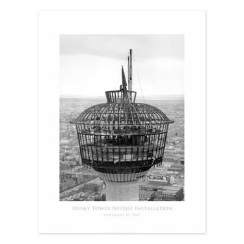 Vivid Archives Husky Tower Needle Installation, 1967 24x32