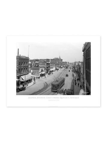 Vivid Archives Jasper Avenue East from Queen’s Avenue 1914 24x32