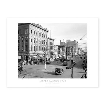 Vivid Archives Jasper Avenue Looking East 1930 24x32