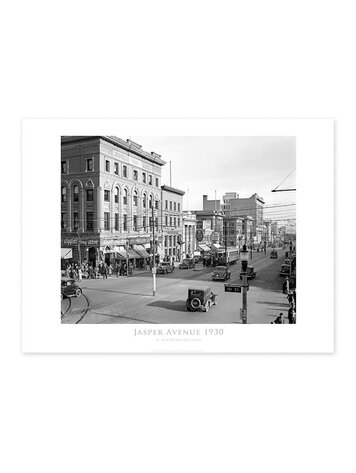 Vivid Archives Jasper Avenue Looking East 1930 24x32