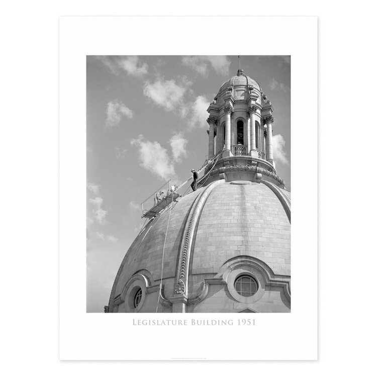 Vivid Archives Legislature Building Dome 1951 24x32