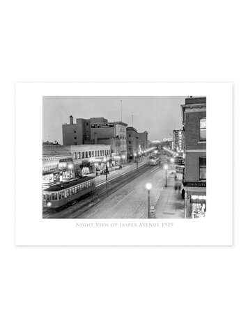 Vivid Archives Night View of Jasper Avenue 24x32