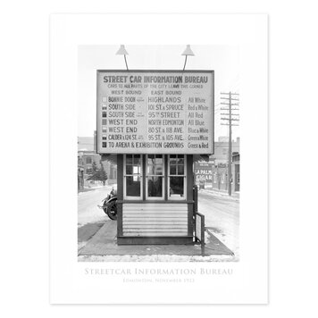Vivid Archives Streetcar Information Bureau, 1923 24x32