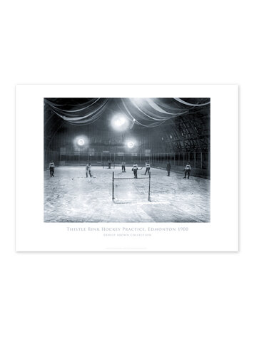 Vivid Archives Thistle Rink Hockey Practice Edmonton 1900 24x32