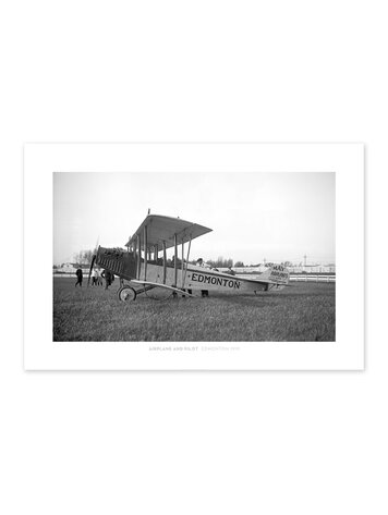 Vivid Archives Airplane and Pilot Edmonton 1919