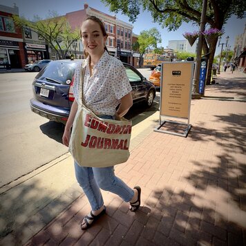 Vivid Vintage Vintage Edmonton Journal Carrier Bag