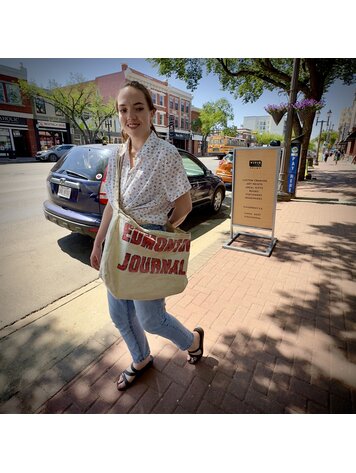 Vivid Vintage Vintage Edmonton Journal Carrier Bag