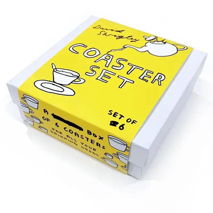 David Shrigley Shrigley Coaster Set of 6 Mixed Designs (Set 1)