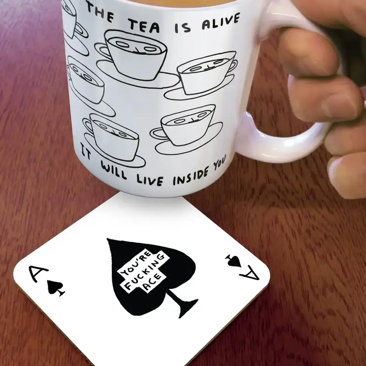 David Shrigley Shrigley Coaster Set of 6 Mixed Designs (Set 1)