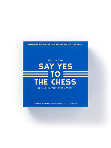 Brass Monkey Say Yes To The Chess Game Set