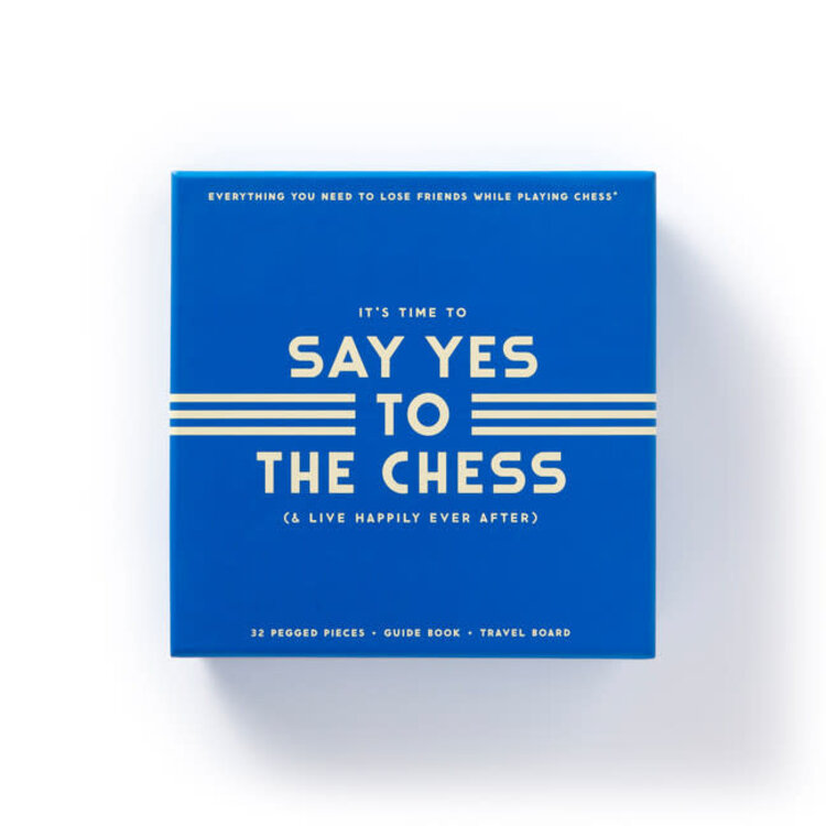 Brass Monkey Say Yes To The Chess Game Set