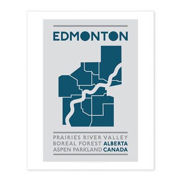 Bee Waeland Edmonton Map Navy