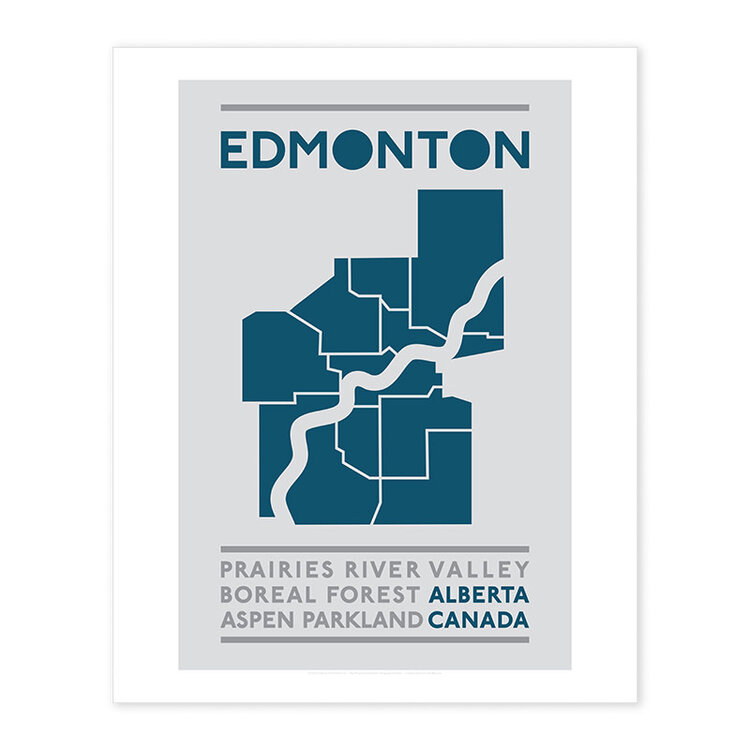 Bee Waeland Edmonton Map Navy