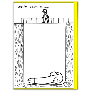 David Shrigley Don't Look Down Card