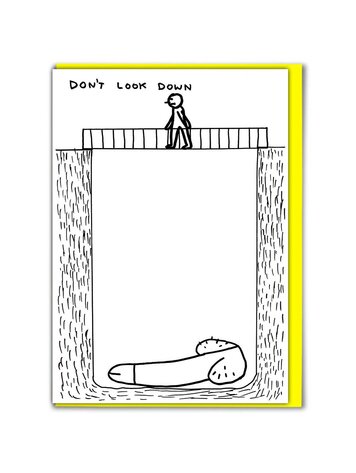 David Shrigley Don't Look Down Card