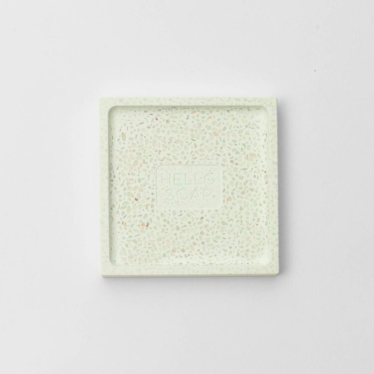 Hello Soap Green Diatomite Soap Dish