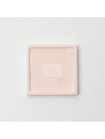 Hello Soap Pink Diatomite Soap Dish