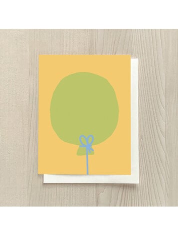 Vivid Print Green Balloon