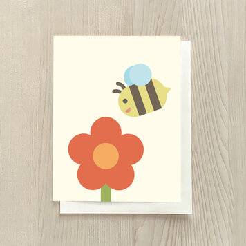 Vivid Print Bee + Flower Vivid Print Bee + Flower