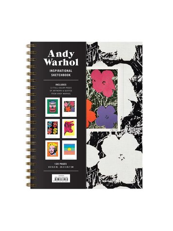 Mudpuppy Andy Warhol Inspirational Sketchbook