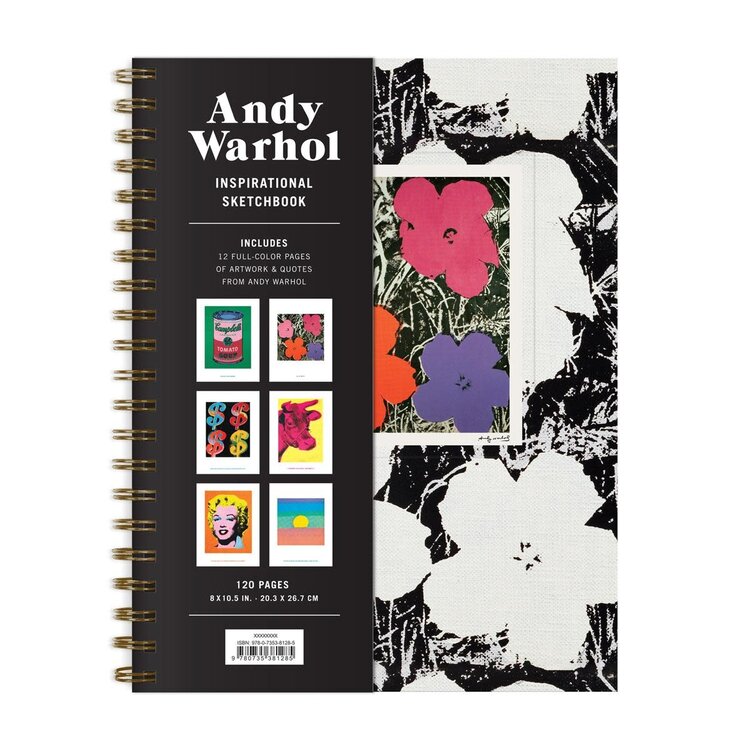 Mudpuppy Andy Warhol Inspirational Sketchbook